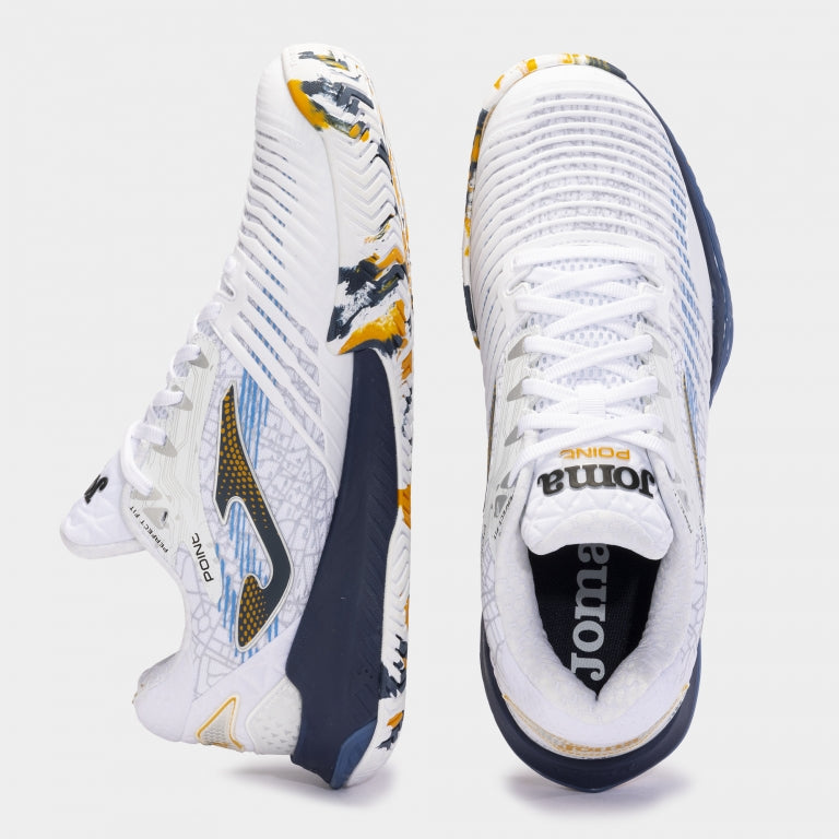 JOMA POINT MEN'S WHITE BLUE PADEL SHOE