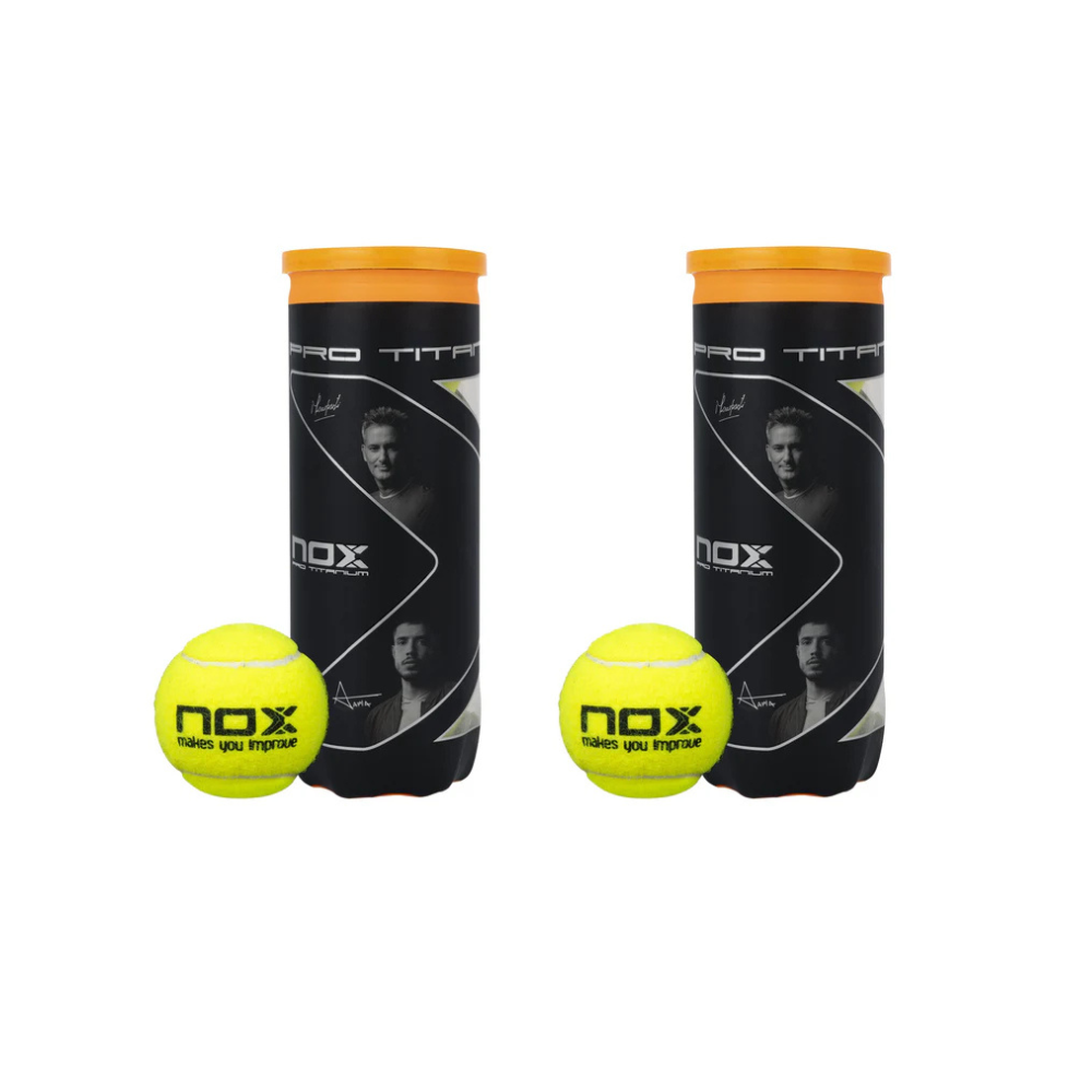 2 Botes de 3 pelotas de pádel PRO TITANIUM