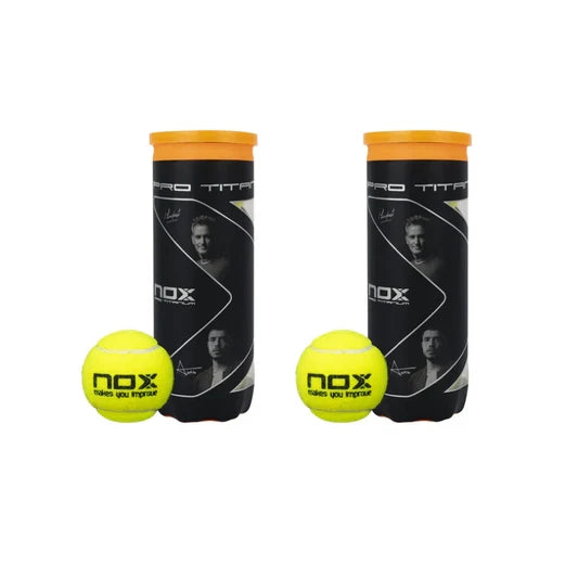 2 Botes de 3 pelotas de pádel PRO TITANIUM