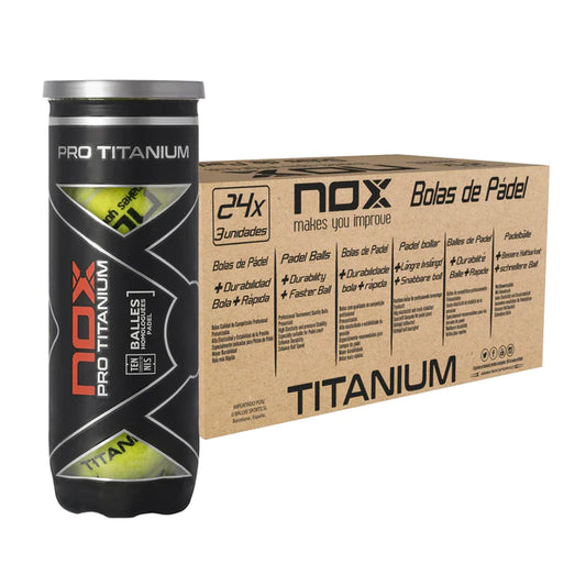 Padel ball box 24 cans x 3 NOX Pro Titanium