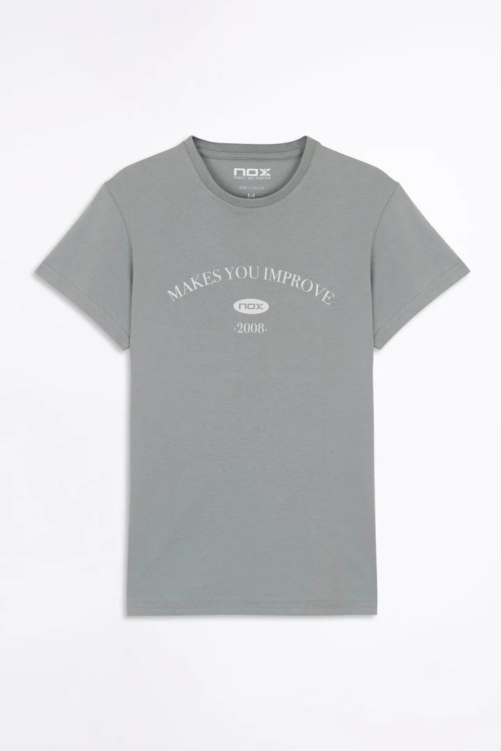 Nox Women's Short-Sleeved Sports T-Shirt in Grey