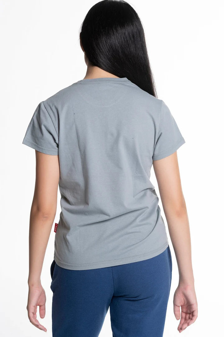 Nox Women's Short-Sleeved Sports T-Shirt in Grey
