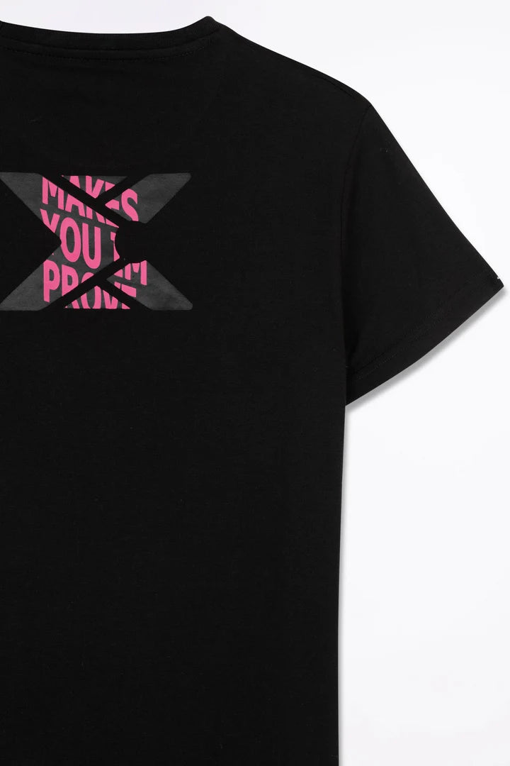 Camiseta padel mujer BASIC CASUAL negro