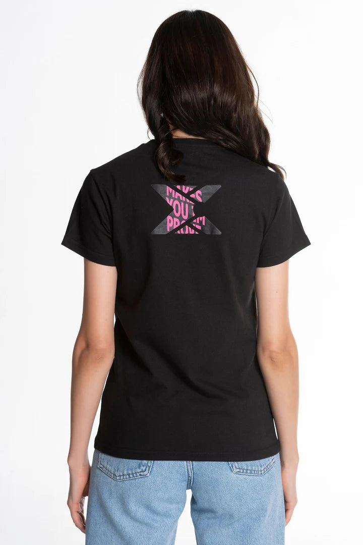 Camiseta padel mujer BASIC CASUAL negro