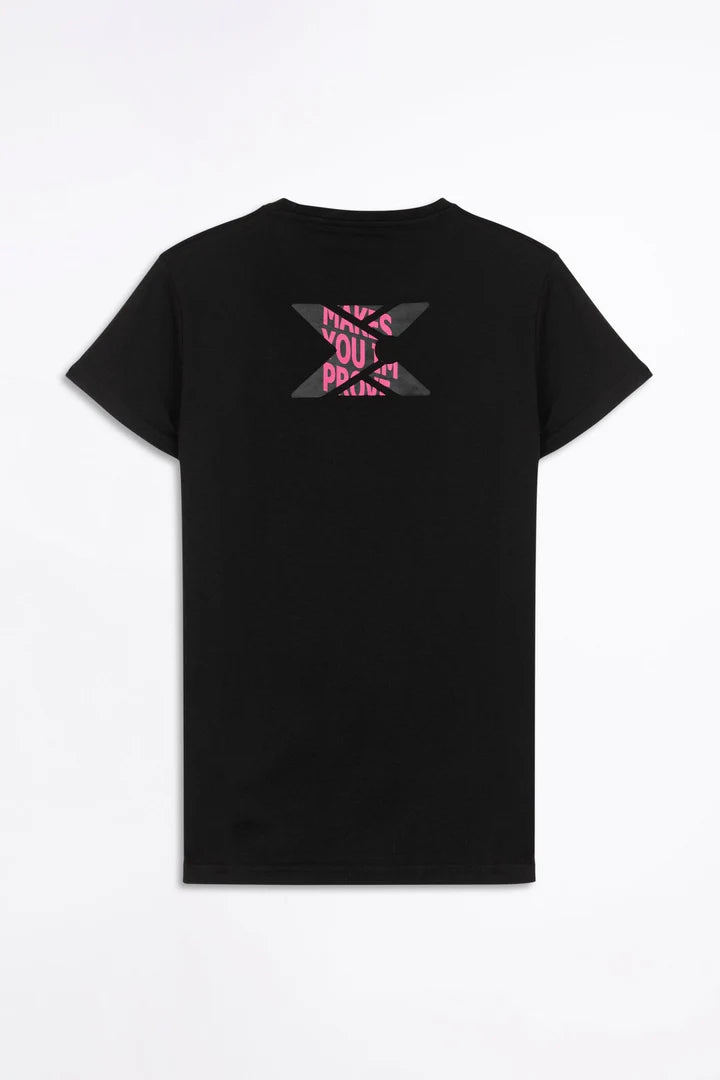 Camiseta padel mujer BASIC CASUAL negro