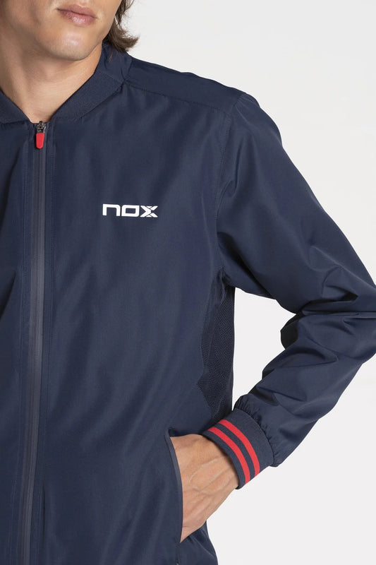 PRO NOX MEN'S WINDBREAKER JACKET BLUE RED