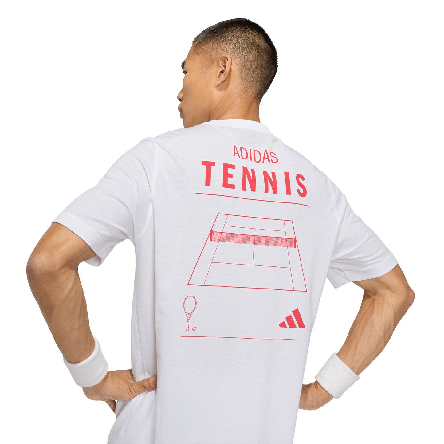 Camiseta hombre ADIDAS TENIS BLANCA