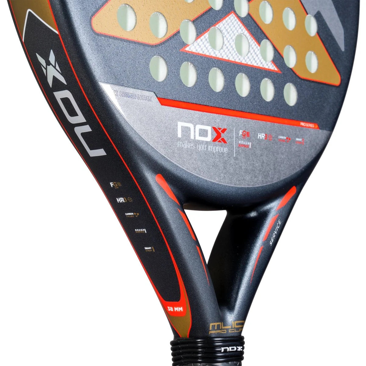 PALA NOX ML10 PRO CUP ROUGH SURFACE EDITION. La pala de Miguel Lamperti