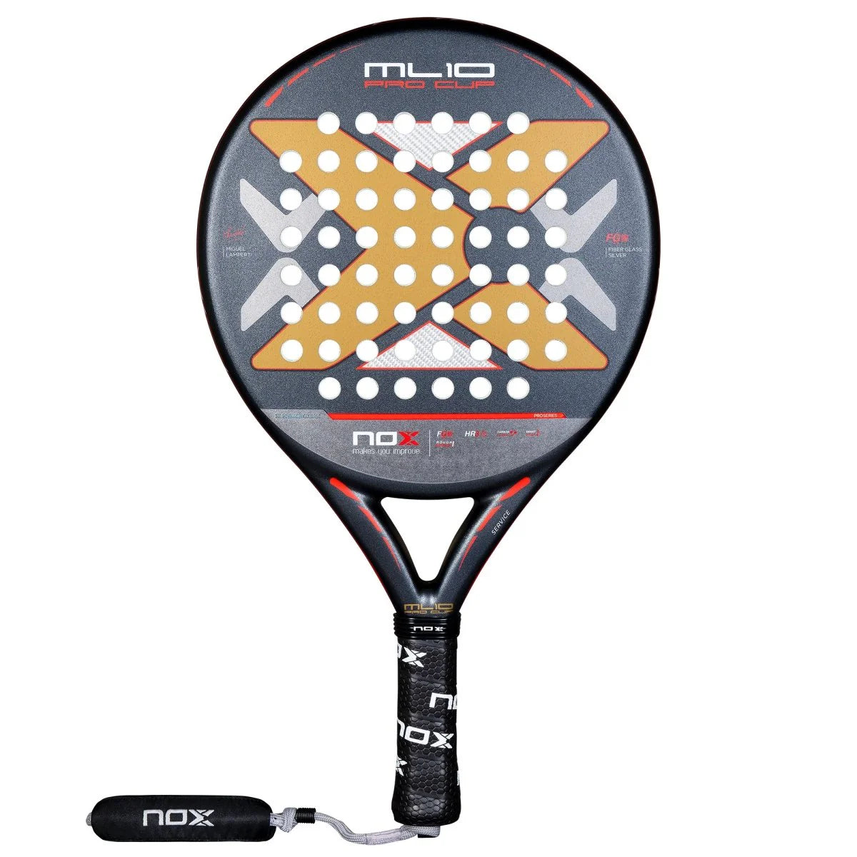 PALA NOX ML10 PRO CUP ROUGH SURFACE EDITION. La pala de Miguel Lamperti
