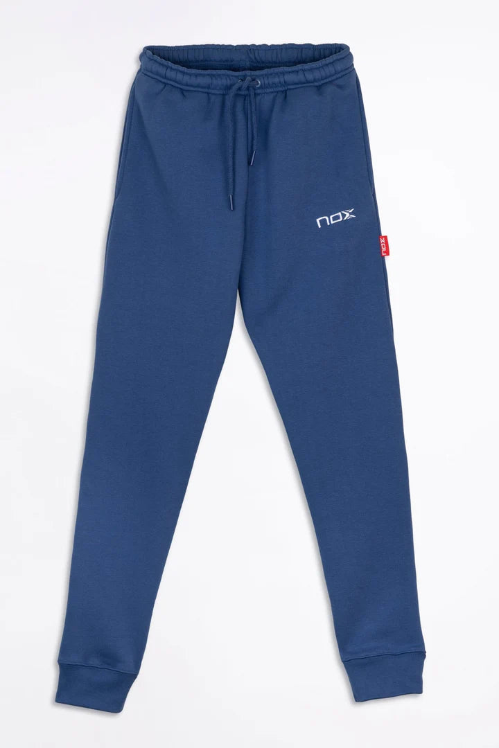 Women's BASIC CASUAL padel tracksuit pants in navy blue