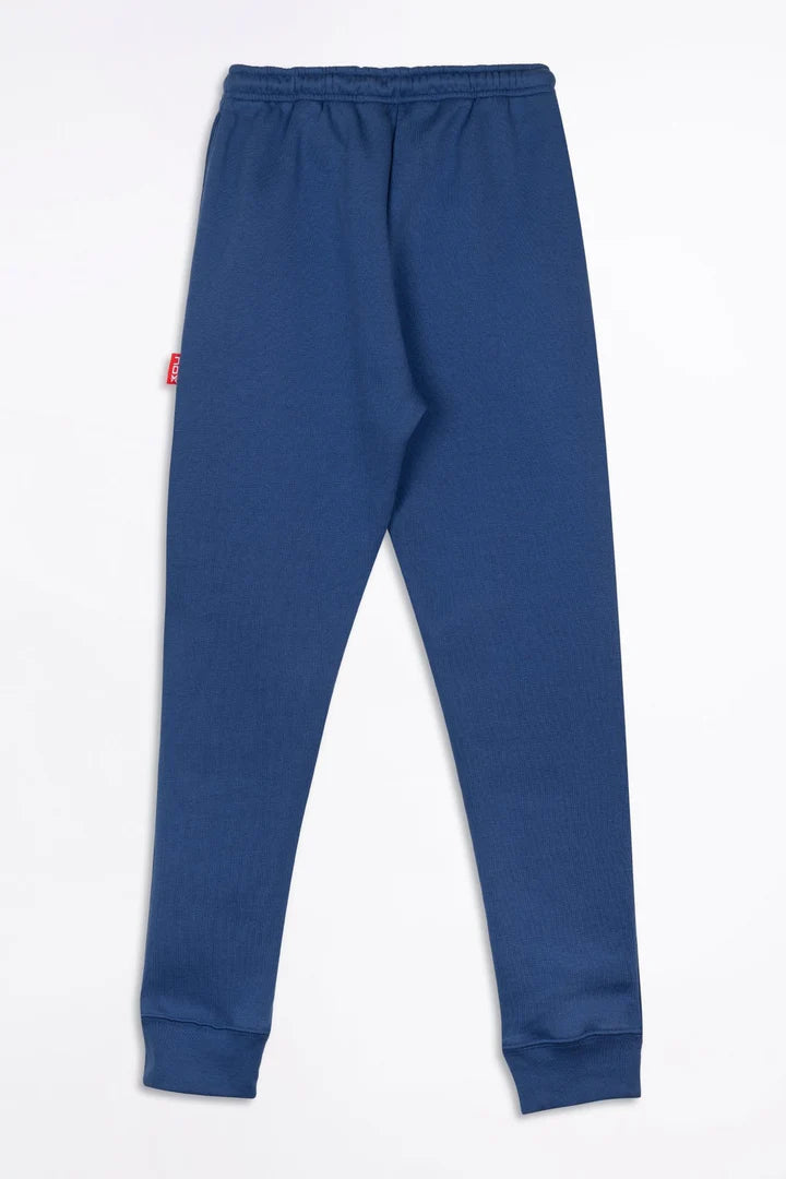 Women's BASIC CASUAL padel tracksuit pants in navy blue