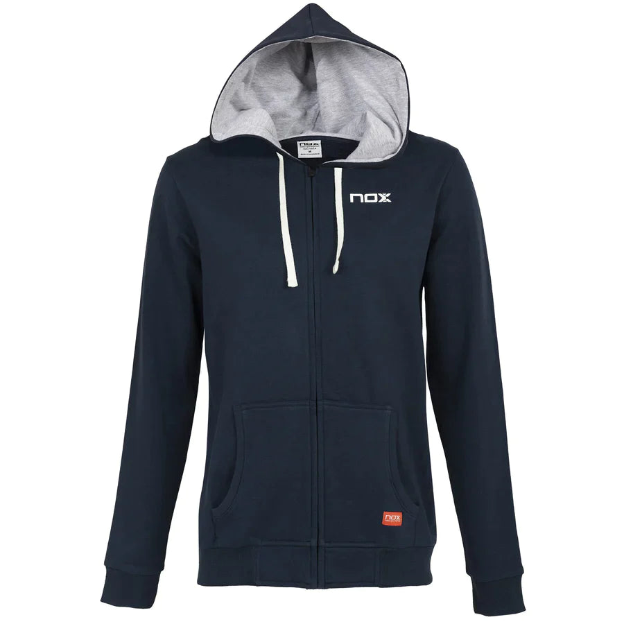 SUDADERA NOX TOUR MUJER AZUL CON CAPUCHA