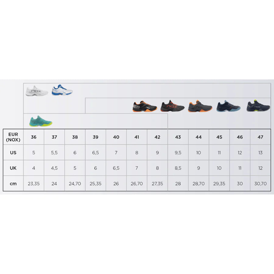 NOX ML10 HEXA Padel Shoes Grey/Orange