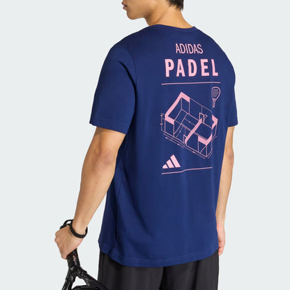 Camiseta hombre ADIDAS PADEL AZUL