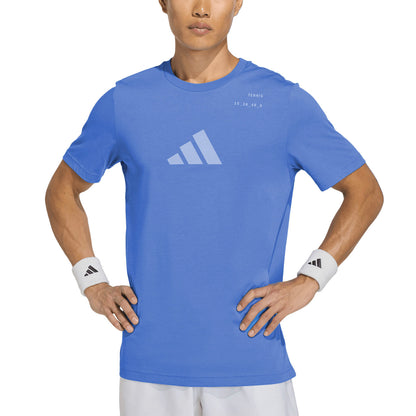 Camiseta hombre ADIDAS TENIS AZUL