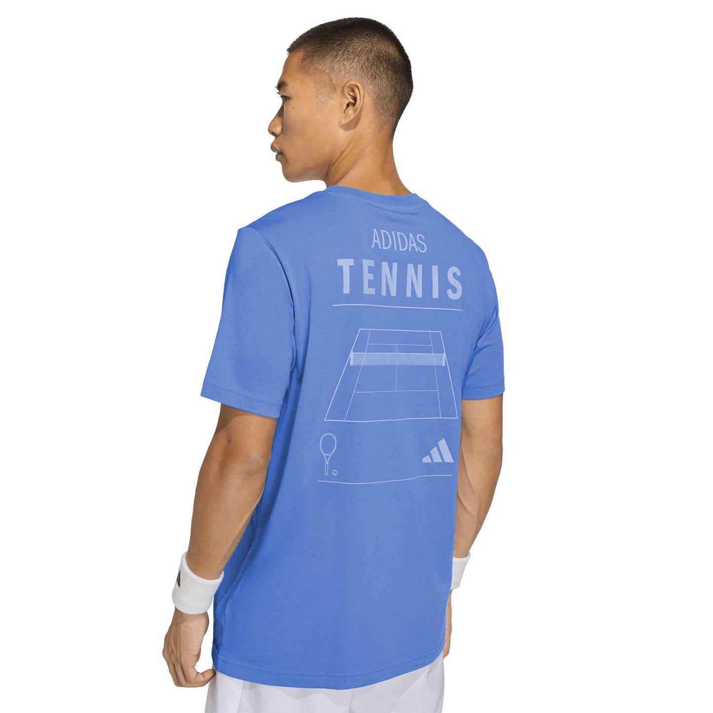 Camiseta hombre ADIDAS TENIS AZUL