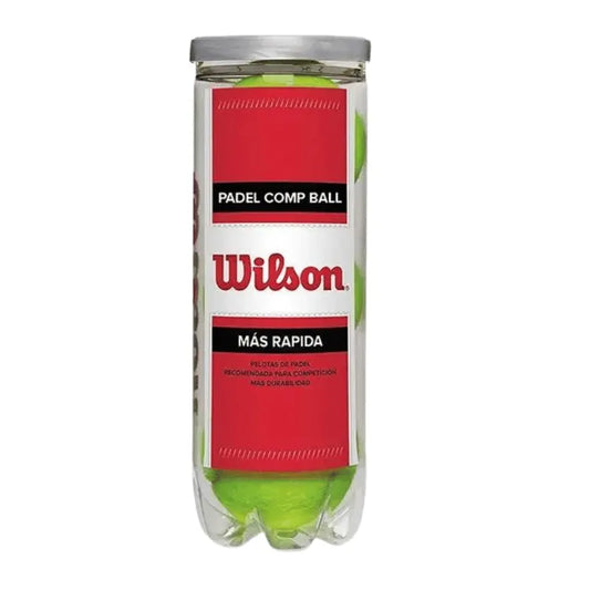 Bote de 3 pelotas de pádel WILSON