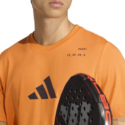 Camiseta hombre ADIDAS PADEL NARANJA