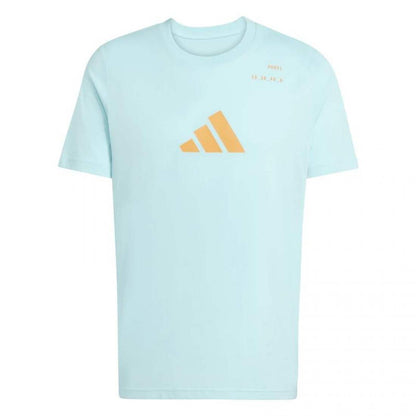 Camiseta hombre ADIDAS PADEL CELESTE