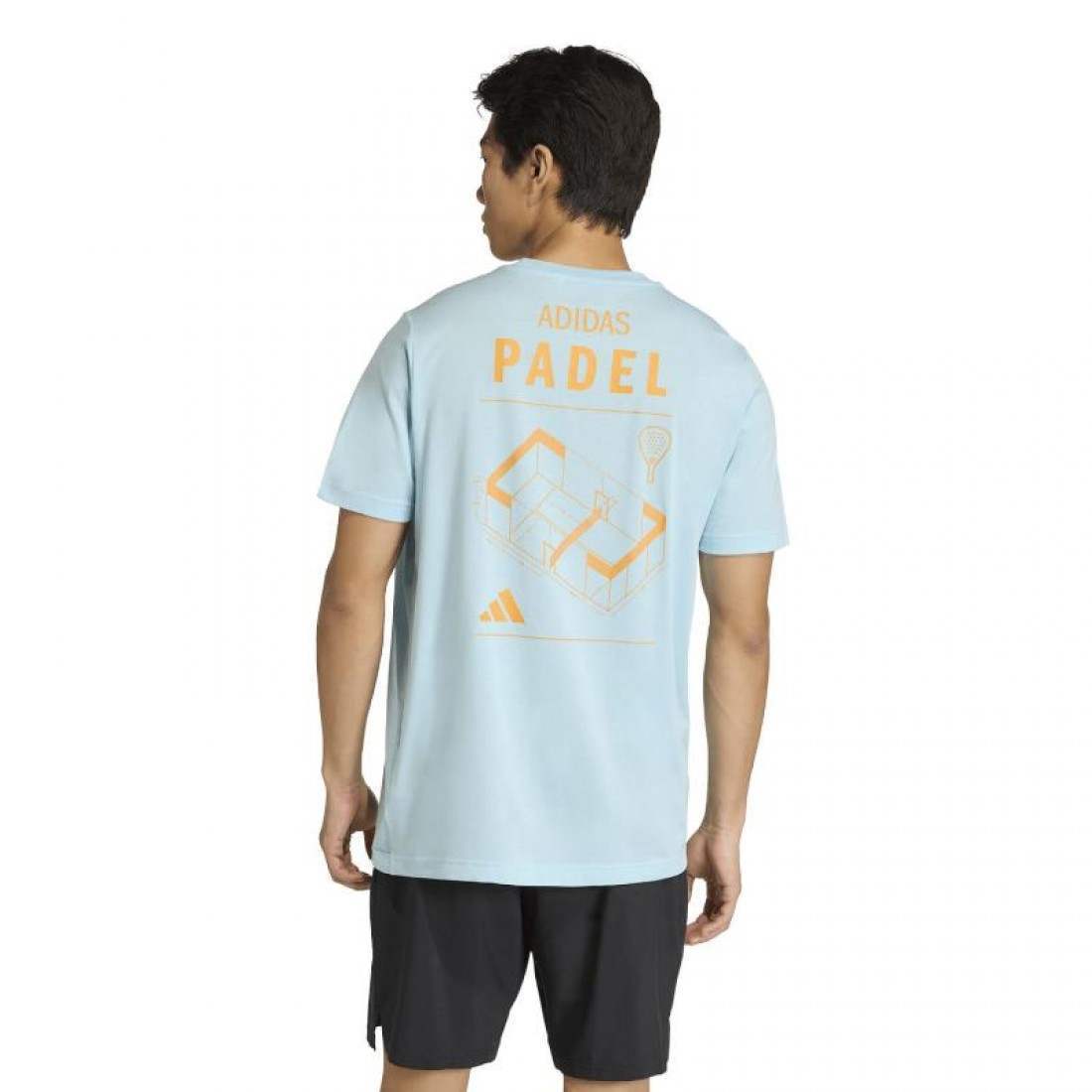 Camiseta hombre ADIDAS PADEL CELESTE