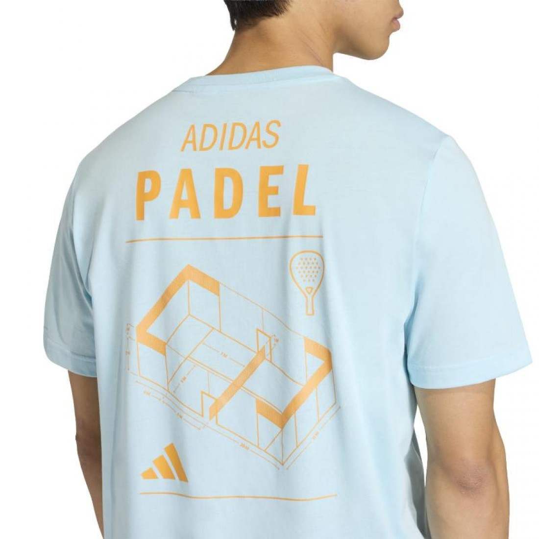 Camiseta hombre ADIDAS PADEL CELESTE