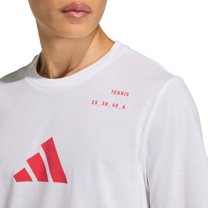 Camiseta hombre ADIDAS TENIS BLANCA