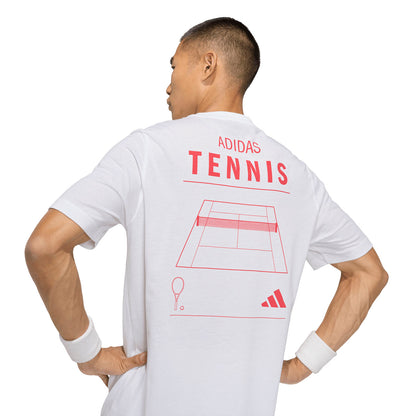 Camiseta hombre ADIDAS TENIS BLANCA
