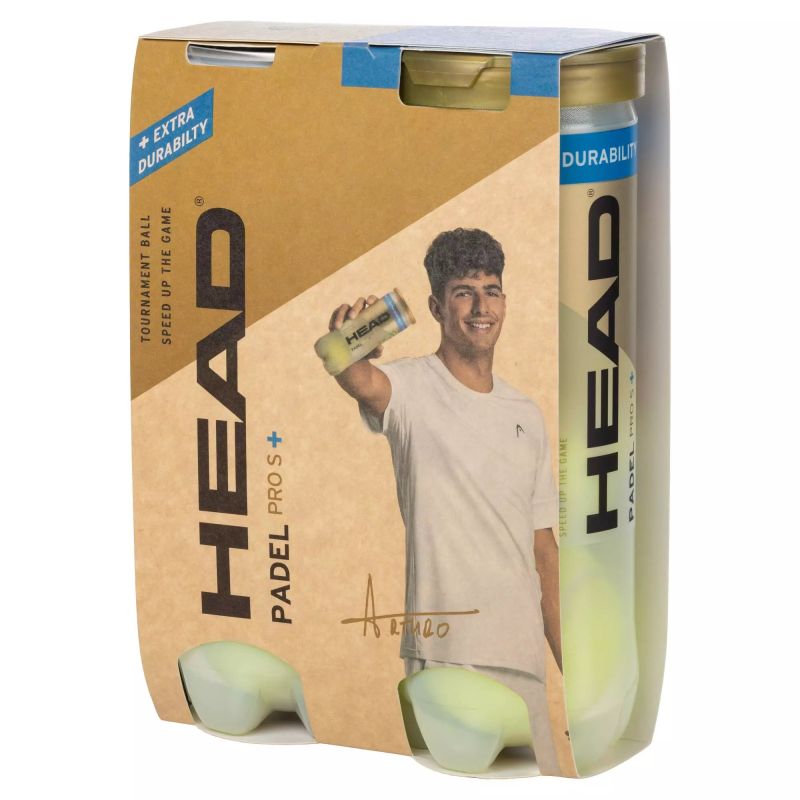 2 cans of 3 PRO TITANIUM padel balls