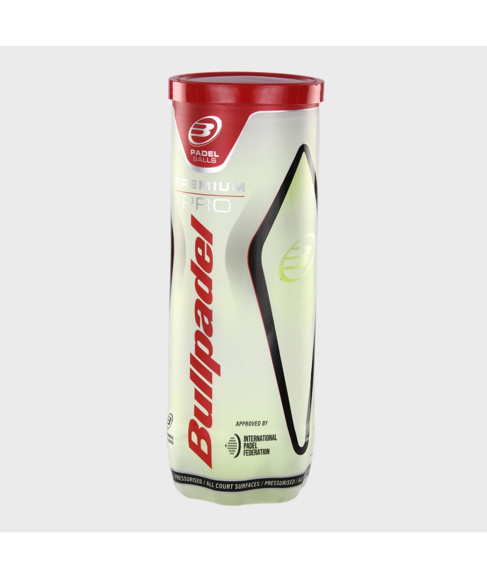 Bote de 3 pelotas de pádel BULLPADEL Premium Pro